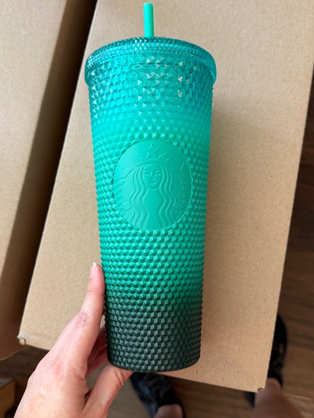 Teal/Green Ombre Starbucks Tumbler